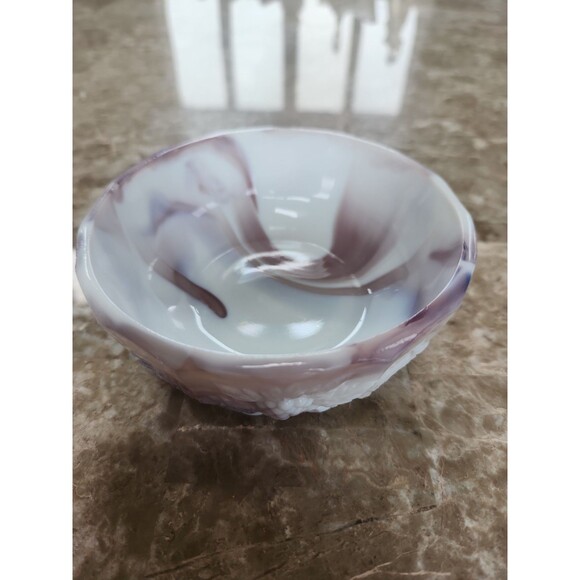 Westmoreland Other - Westmoreland Milk Glass Purple Slag Bowl